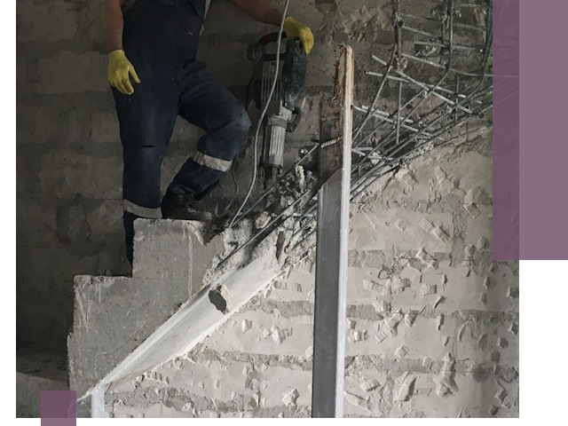 Демонтаж металлических и бетонных лестниц в Дзержинске