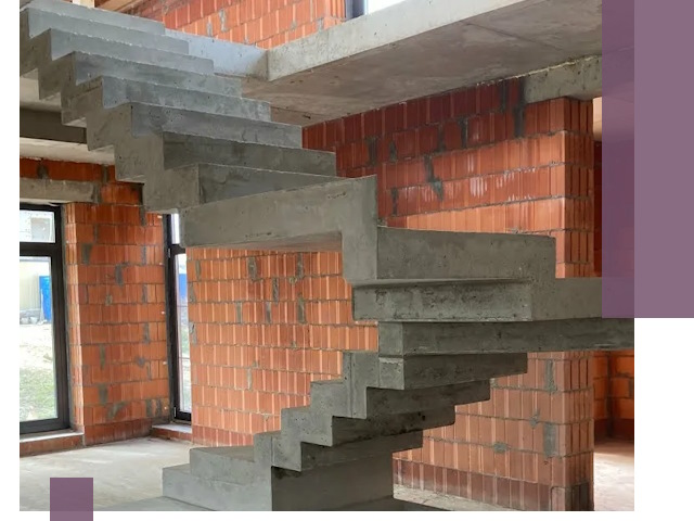 Изготовление бетонных лестниц под ключ в Дзержинске