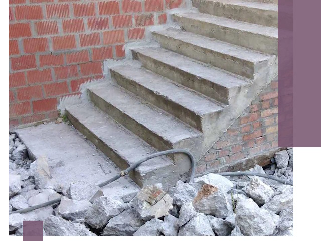 Демонтаж бетонных лестниц в Дзержинске: быстро и безопасно