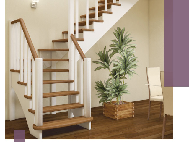 Г-образные лестницы под ключ в Дзержинске — изготовление и монтаж