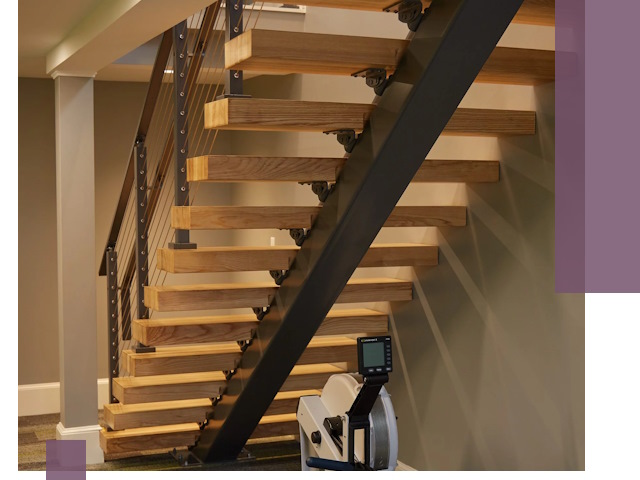 Лестницы на монокосоурах под ключ в Дзержинске - изготовление и монтаж