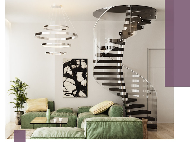 Лестницы для двухуровневой квартиры в Дзержинске — изготовление и монтаж