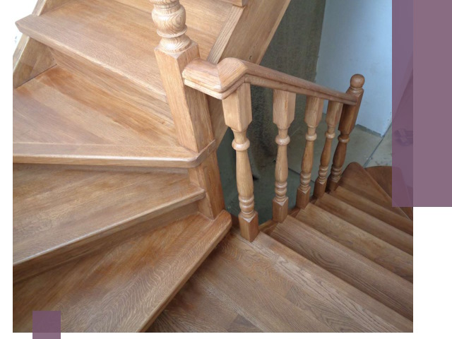 Дубовые лестницы под ключ в Дзержинске: изготовление и монтаж