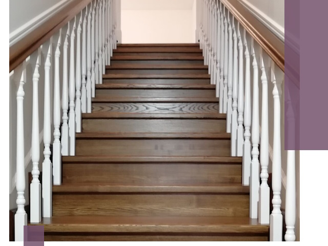 Лестницы из ясеня на заказ в Дзержинске — изготовление и монтаж