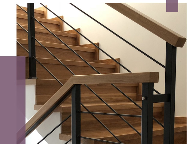 Обшивка металлической лестницы деревом в Дзержинске от 4321 руб. 