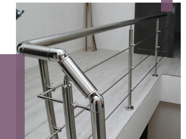 Перила из нержавеющей стали в Дзержинске от 8947 руб. под ключ | ПРОЛЁТ-Дзр