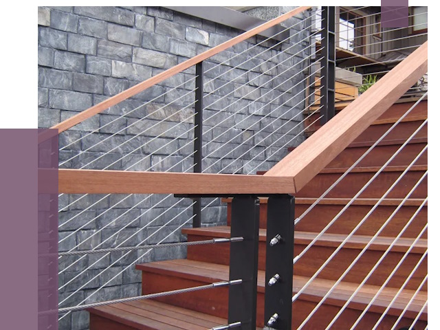 Тросовые перила под ключ в Дзержинске от 7727 руб.