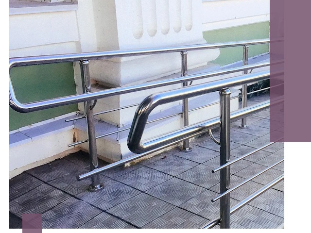 Ограждения пандусов из металла и нержавейки в Дзержинске