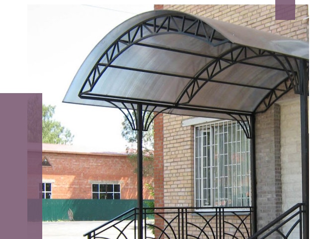 Металлические навесы и козырьки в Дзержинске от 12709 руб.