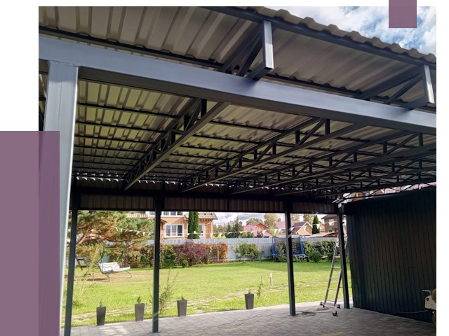 Монтаж навесов в Дзержинске от 7320 руб. — установка навеса | ПРОЛЁТ-Дзр