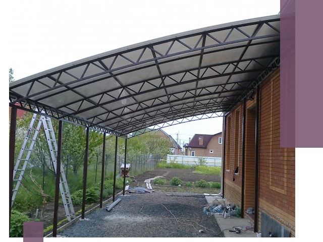 Профессиональный монтаж навесов под ключ в Дзержинске