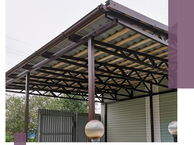 Навесы под ключ в Дзержинске: изготовление, монтаж и гарантия