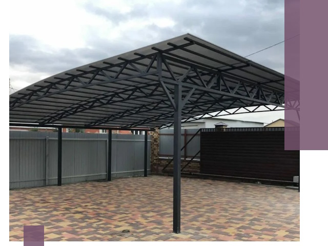 Недорогие навесы под ключ в Дзержинске — изготовление и монтаж