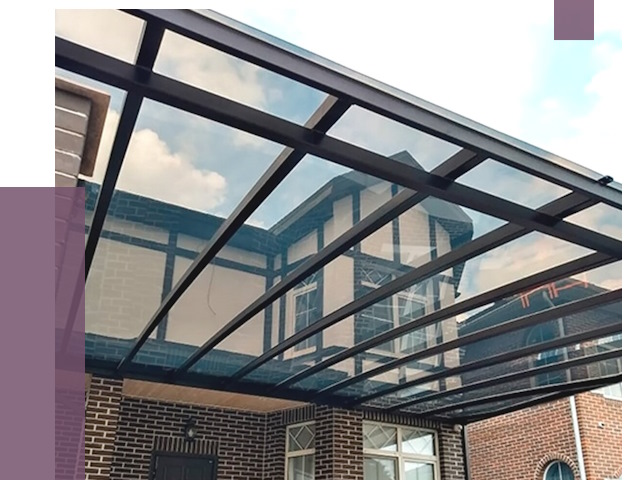 Навесы из поликарбоната в Дзержинске от 8561 руб. под ключ — ПРОЛЁТ-Дзр