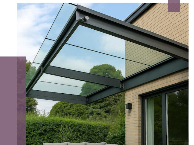 Стеклянные навесы и козырьки в Дзержинске от 12200 руб.