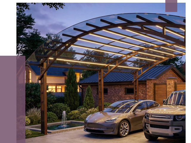 Металлические навесы в Дзержинске от 12607 руб. под ключ — ПРОЛЁТ-Дзр