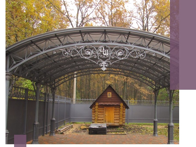 Кованые навесы премиум-класса под заказ в Дзержинске