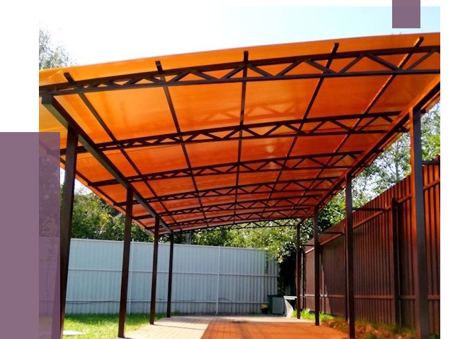 Односкатные навесы под ключ в Дзержинске от 13065 руб. 