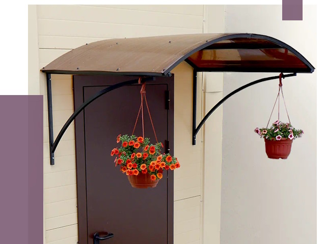 Козырьки над входом в Дзержинске от 14742 руб.  | ПРОЛЁТ-Дзр