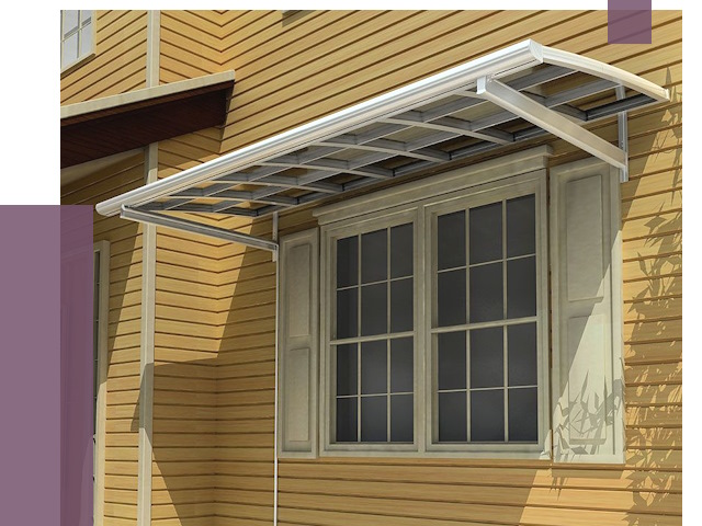 Козырьки над окнами в Дзержинске от 7574 руб. — монтаж, покупки | ПРОЛЁТ-Дзр