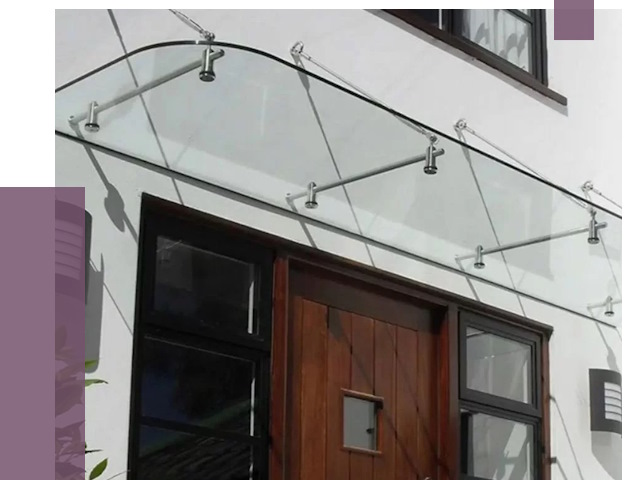 Стеклянные козырьки в Дзержинске от 18809 руб. | ПРОЛЁТ-Дзр