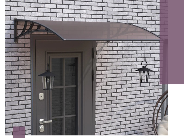 Недорогие козырьки и навесы под ключ в Дзержинске