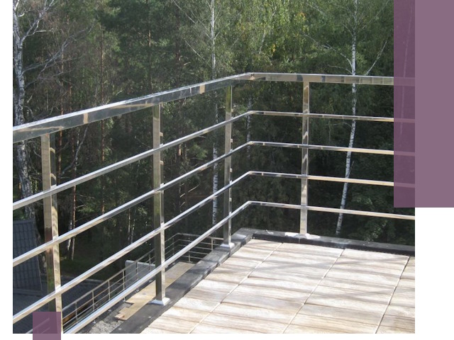 Парапеты из нержавеющей стали в Дзержинске — изготовление и монтаж