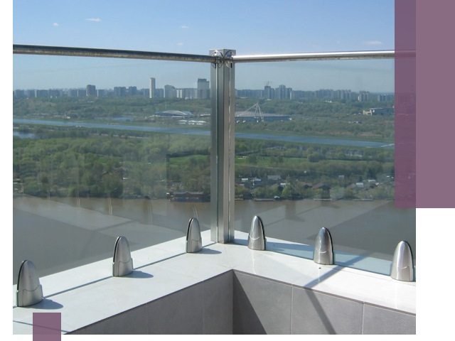 Стеклянные парапеты премиум класса в Дзержинске для домов и бизнесов