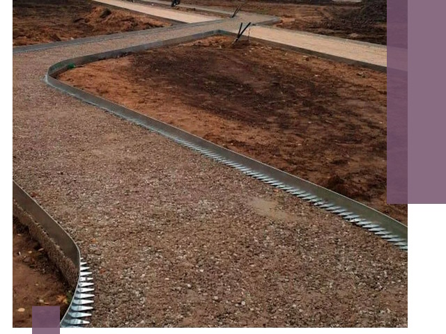 Металлические бордюры под ключ в Дзержинске — изготовление и монтаж