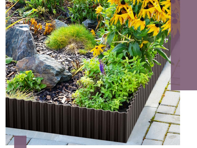 Металлические бордюры для клумб в Дзержинске — производство и монтаж