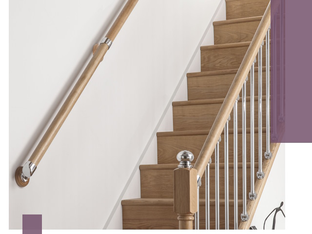 Пристенные поручни из стали и нержавейки под монтаж в Дзержинске